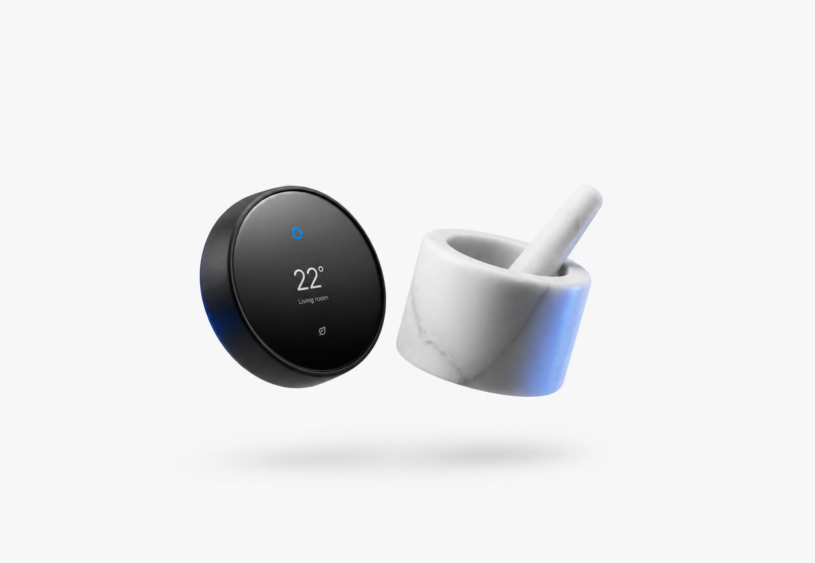 Smart gadget og køkkenløsning fra Nirvara på hvid baggrund